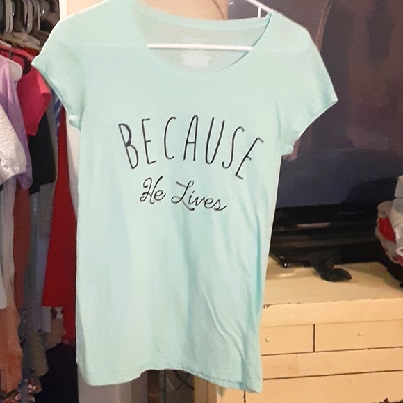 Because He Lives Tee - Picture 1 of 3